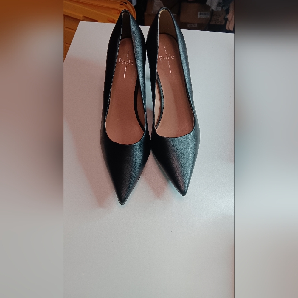 LINIA PAOLO Leather Black Heels